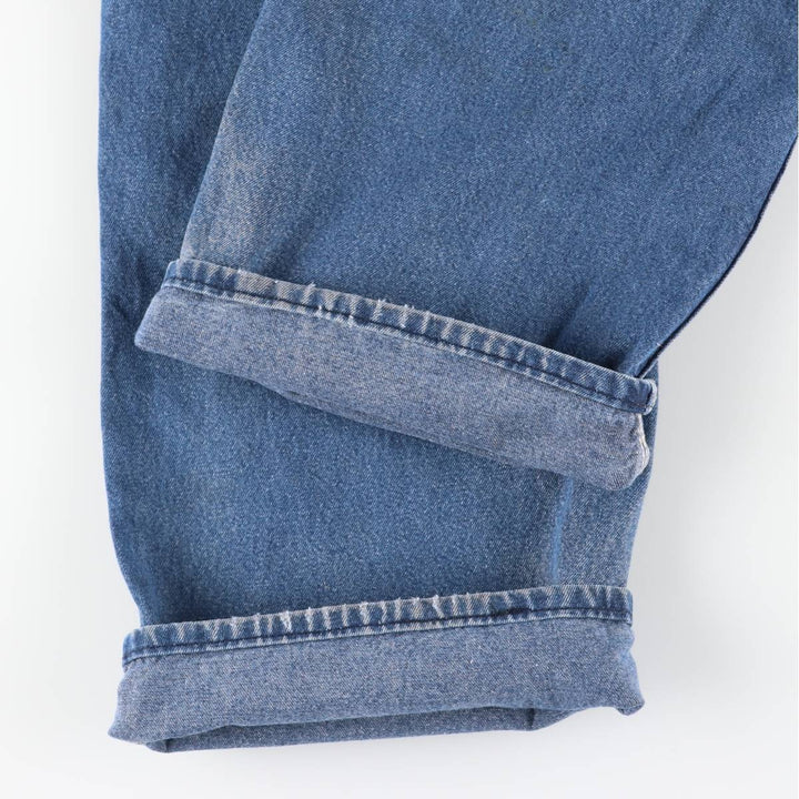 Round House Men's Denim Overalls, Made in the USA, Size W34 cotton blue type Vintage Second Hand