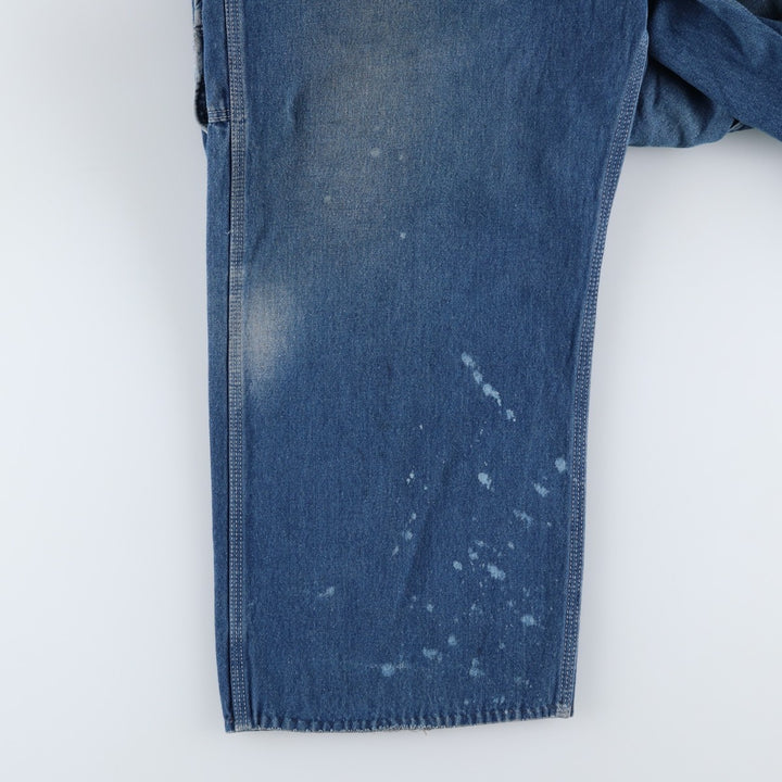 Oversized 90'S Dickies denim overalls, made in the USA, men's size W49, vintage cotton blue type Vintage Second Hand