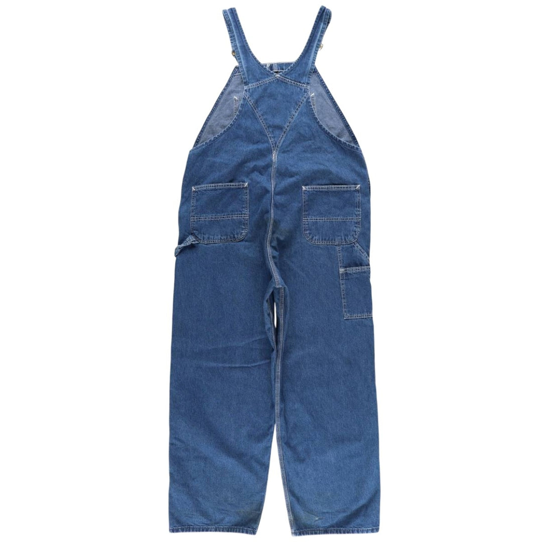 2000'S Carhartt oversized denim overalls, made in the USA, men's size W40 cotton blue type Vintage Second Hand