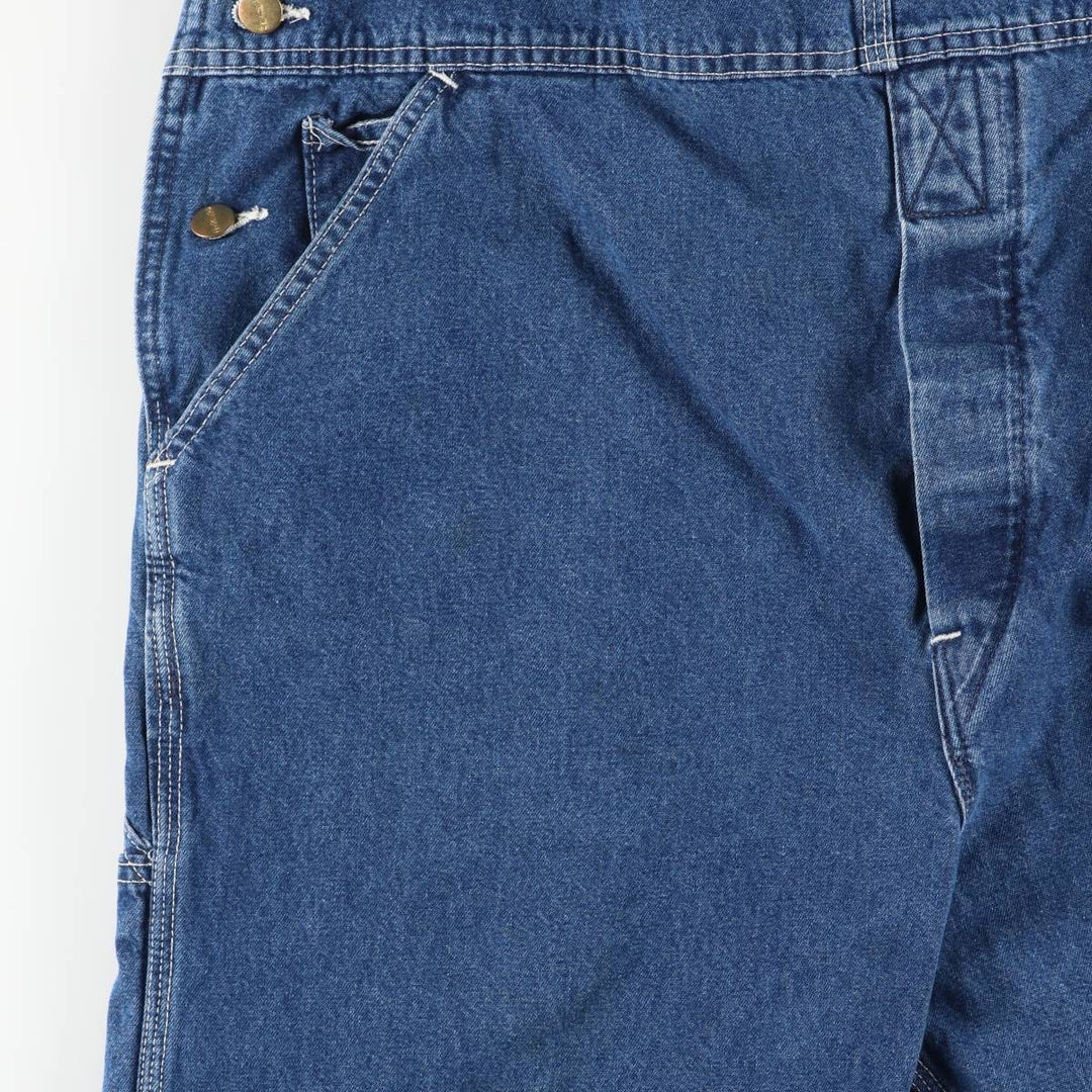 2000'S Carhartt oversized denim overalls, made in the USA, men's size W40 cotton blue type Vintage Second Hand