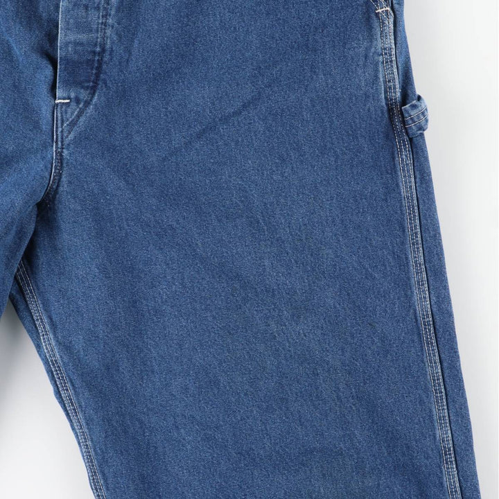 2000'S Carhartt oversized denim overalls, made in the USA, men's size W40 cotton blue type Vintage Second Hand