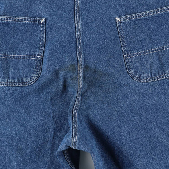 2000'S Carhartt oversized denim overalls, made in the USA, men's size W40 cotton blue type Vintage Second Hand