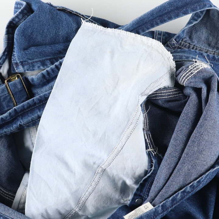 2000'S Carhartt oversized denim overalls, made in the USA, men's size W40 cotton blue type Vintage Second Hand