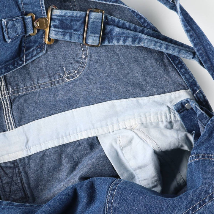 2000'S Carhartt oversized denim overalls, made in the USA, men's size W40 cotton blue type Vintage Second Hand