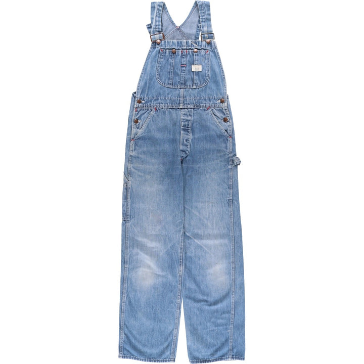 Vintage 1970'S Penney's BIG MAC denim overalls, men's size W31. cotton blue type Vintage Second Hand