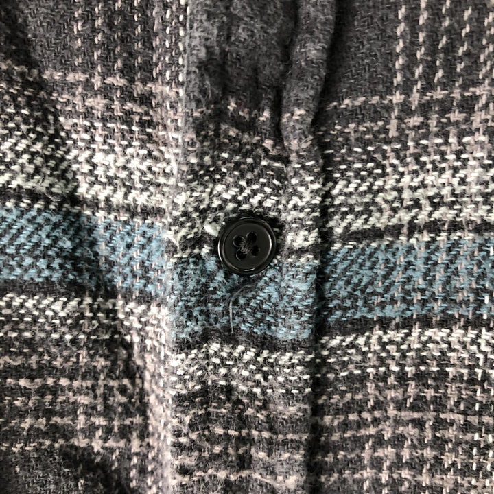 Dickies Men's Long Sleeve Flannel Check Shirt, Size XXXL cotton black type Vintage Second Hand