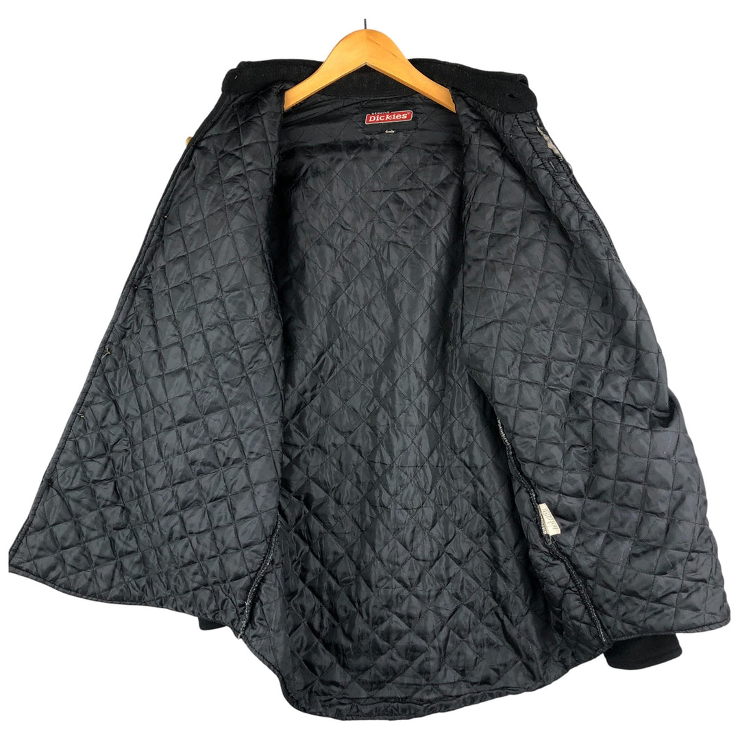 Dickies Men's Long Sleeve Fleece Shirt, Size XL unclear black type Vintage Second Hand