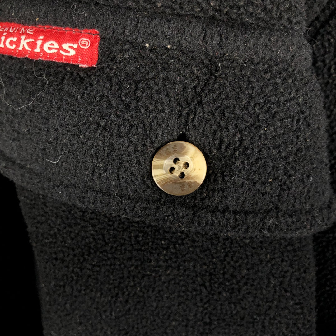 Dickies Men's Long Sleeve Fleece Shirt, Size XL unclear black type Vintage Second Hand