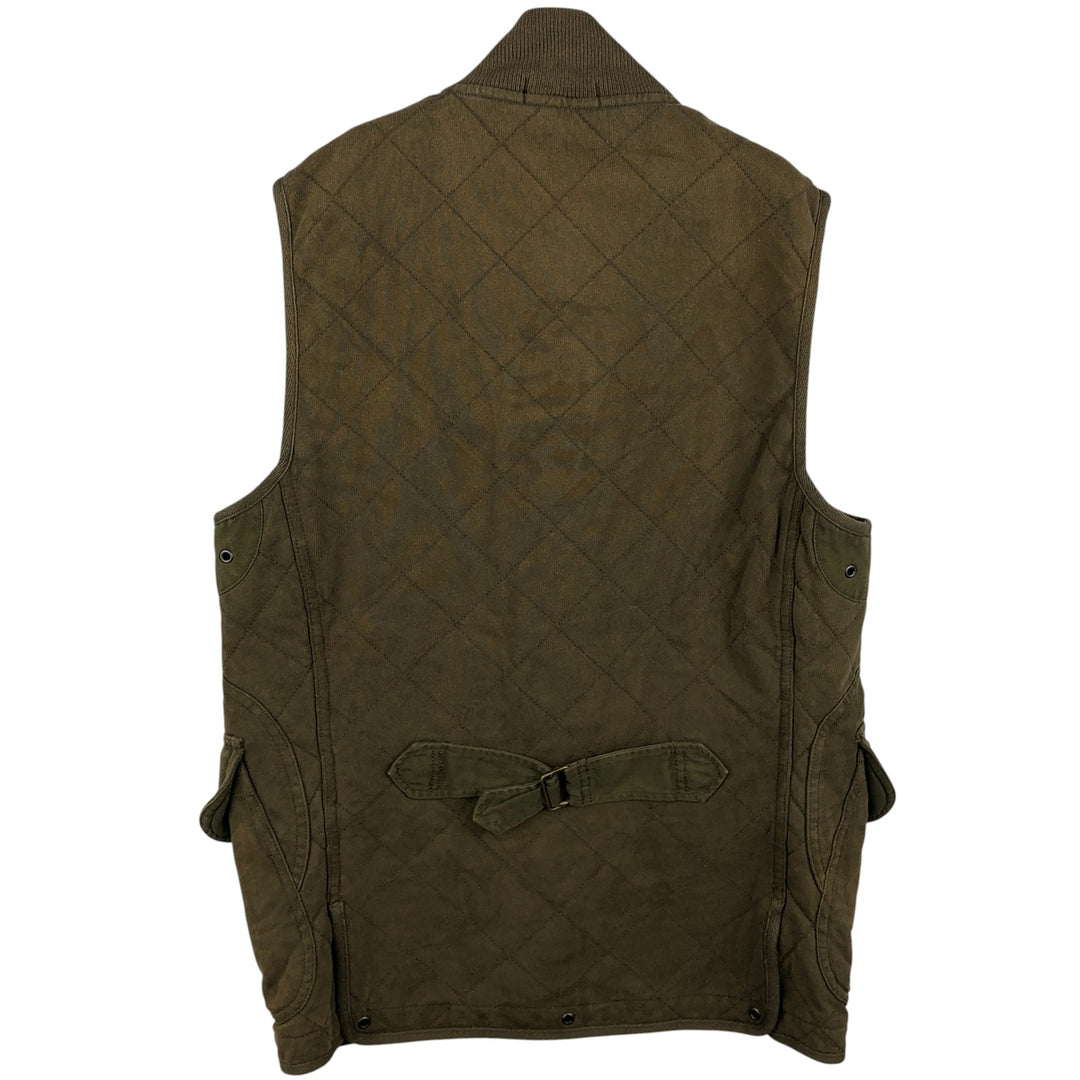 Ralph Lauren POLO RALPH LAUREN padded hunting vest, men's size S cotton Khaki type Vintage Second Hand