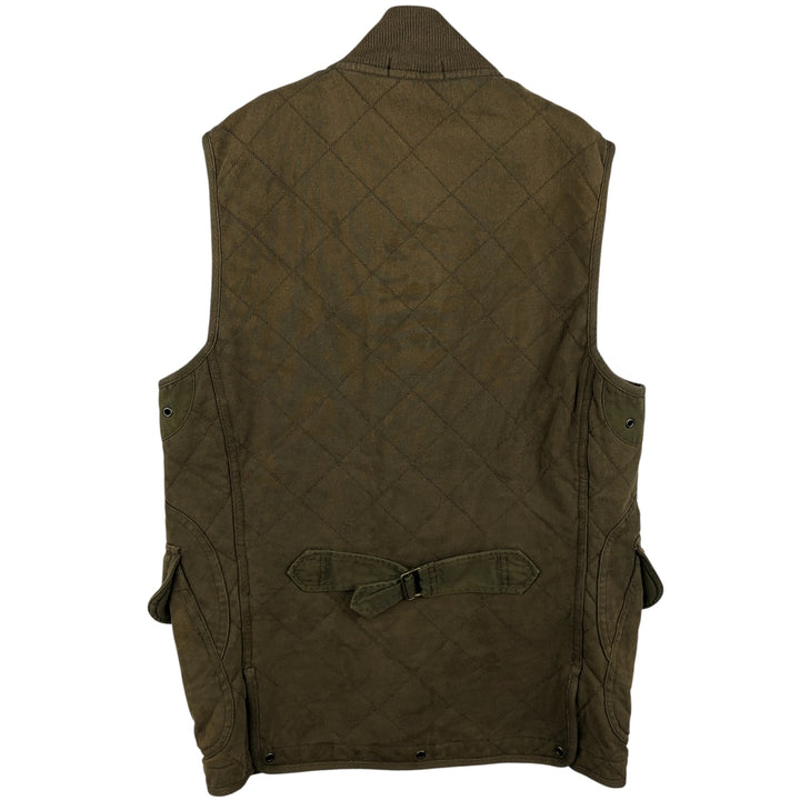Ralph Lauren POLO RALPH LAUREN padded hunting vest, men's size S cotton Khaki type Vintage Second Hand