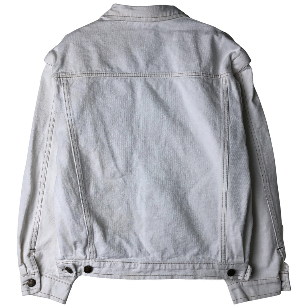 KIND 2-Way White Denim Jacket, Women's Size M cotton white type Vintage Second Hand