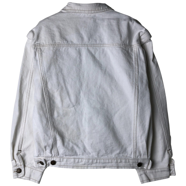 KIND 2-Way White Denim Jacket, Women's Size M cotton white type Vintage Second Hand