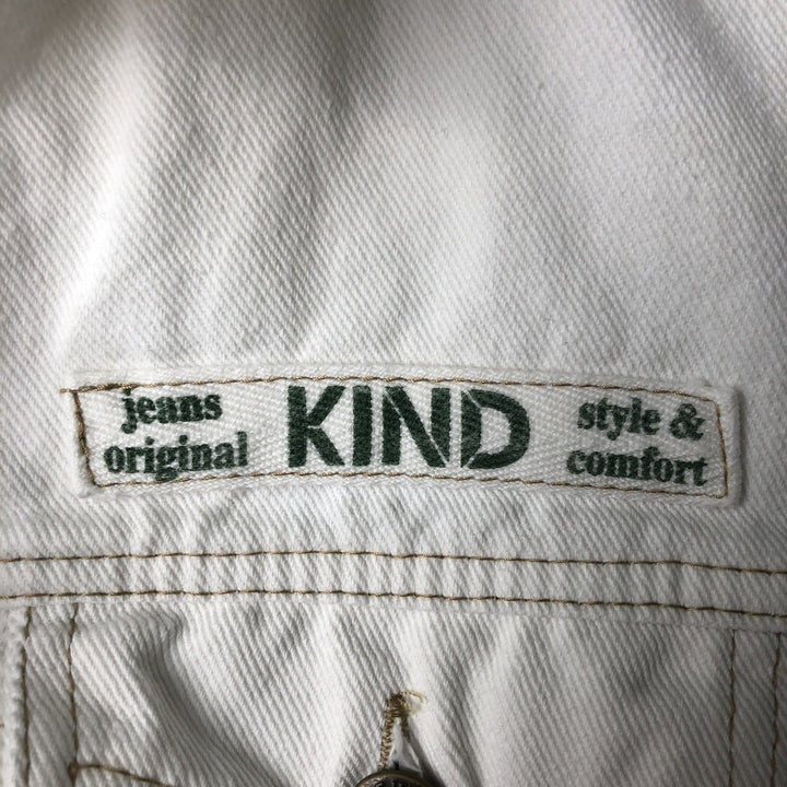 KIND 2-Way White Denim Jacket, Women's Size M cotton white type Vintage Second Hand