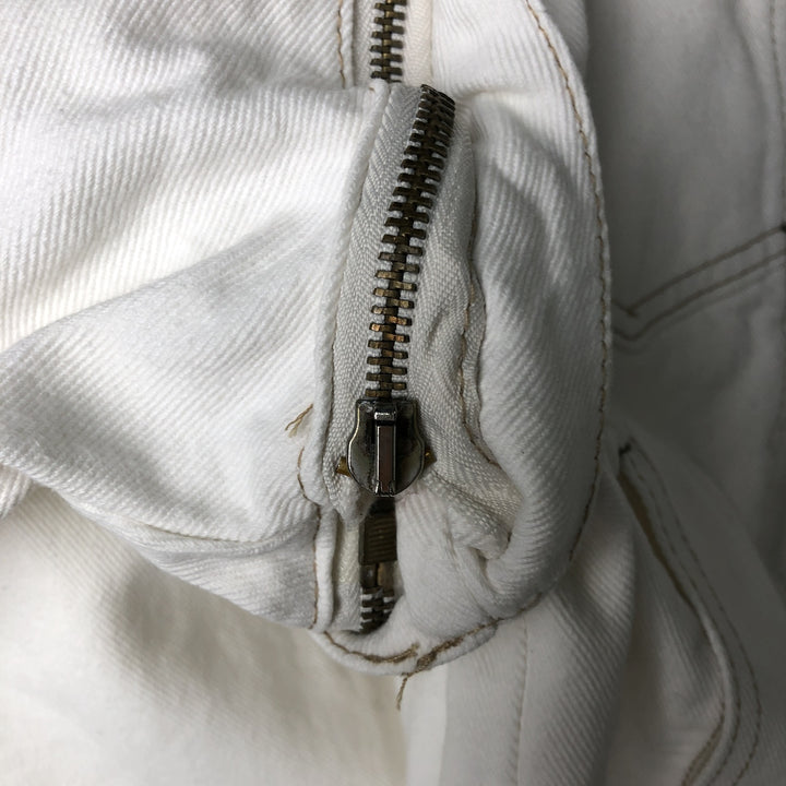 KIND 2-Way White Denim Jacket, Women's Size M cotton white type Vintage Second Hand