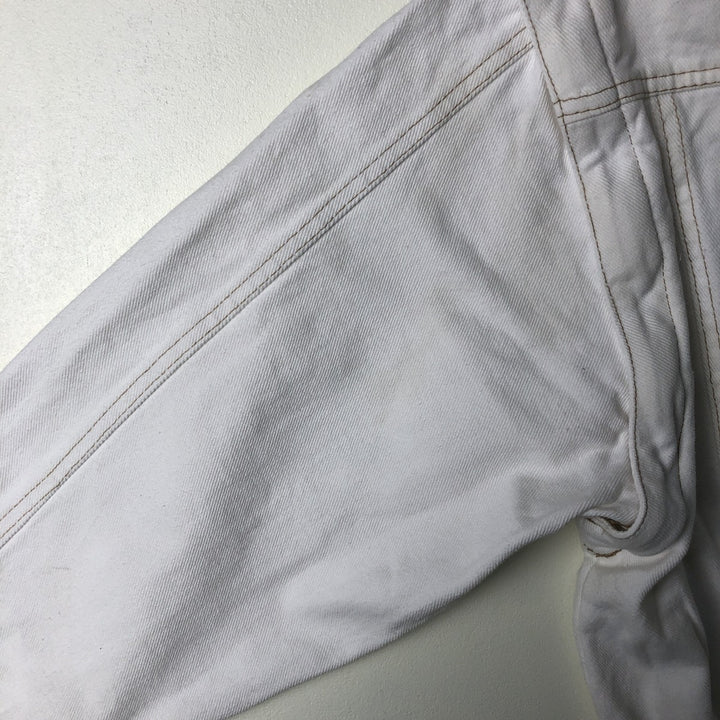 KIND 2-Way White Denim Jacket, Women's Size M cotton white type Vintage Second Hand