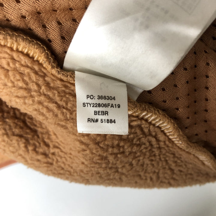 Patagonia Retro Pile Hoody 22806FA19 Fleece Full-Zip Hoodie, Women's Size Medium recycled polyester beige type brown Vintage Second Hand