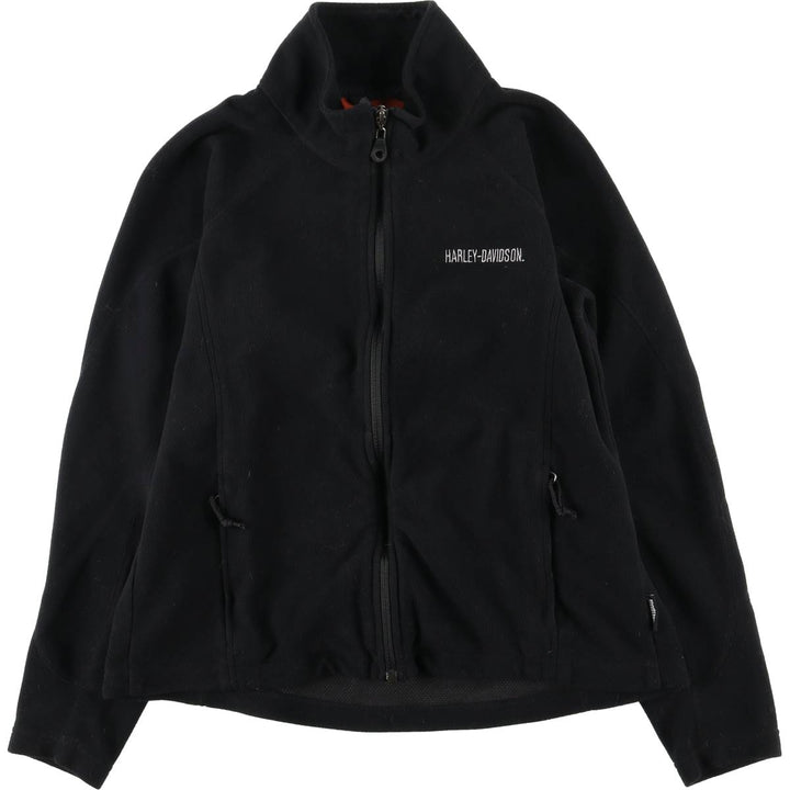 Harley-Davidson Fleece Jacket, Women's, Size M polyester black type Vintage Second Hand