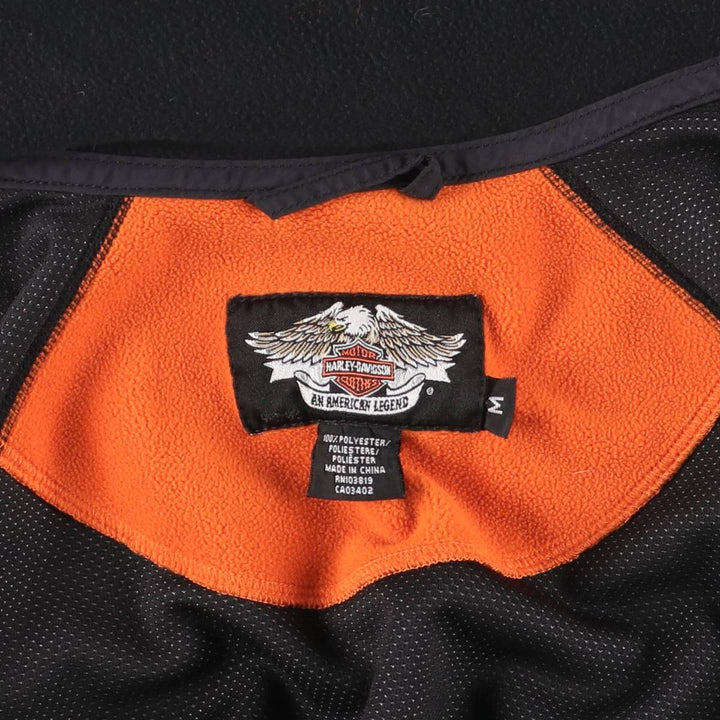 Harley-Davidson Fleece Jacket, Women's, Size M polyester black type Vintage Second Hand