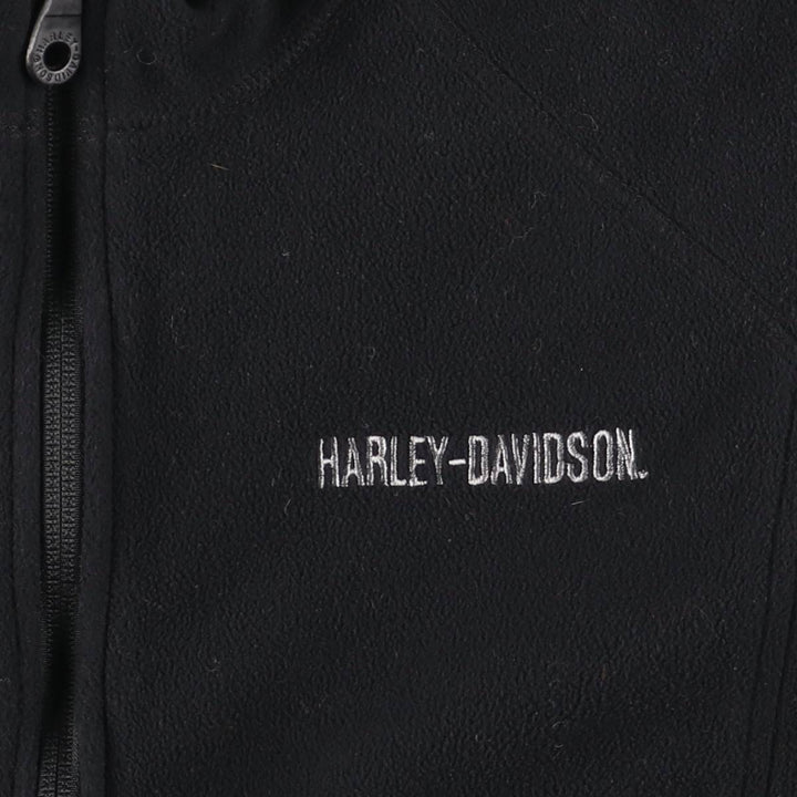 Harley-Davidson Fleece Jacket, Women's, Size M polyester black type Vintage Second Hand