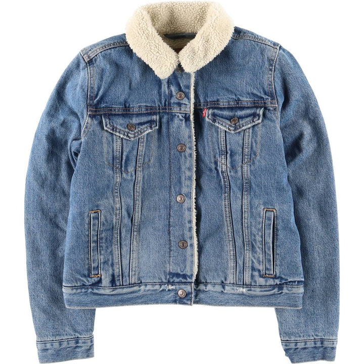 Levi's padded denim jacket, women's size M cotton blue type Vintage Second Hand