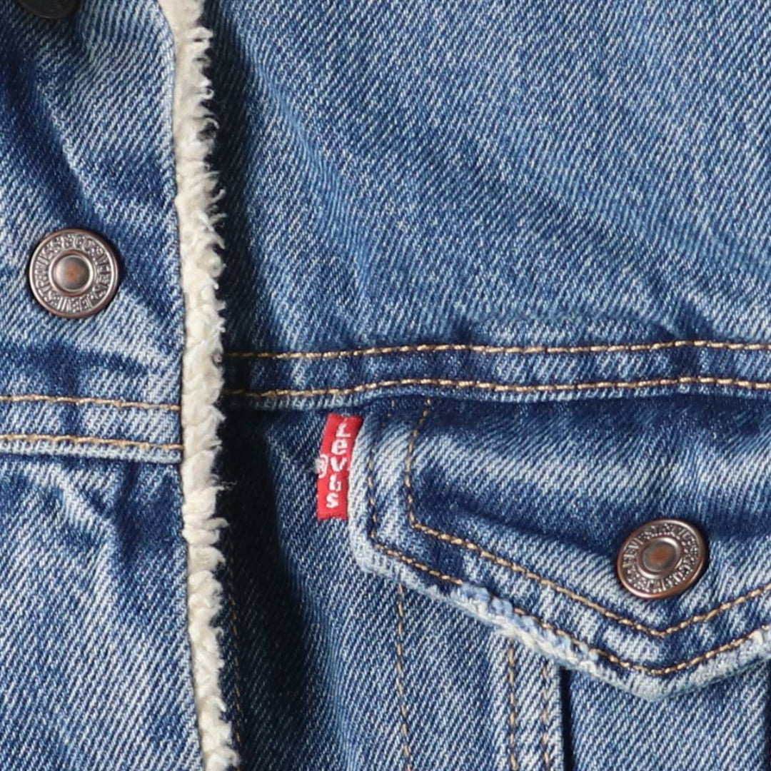 Levi's padded denim jacket, women's size M cotton blue type Vintage Second Hand