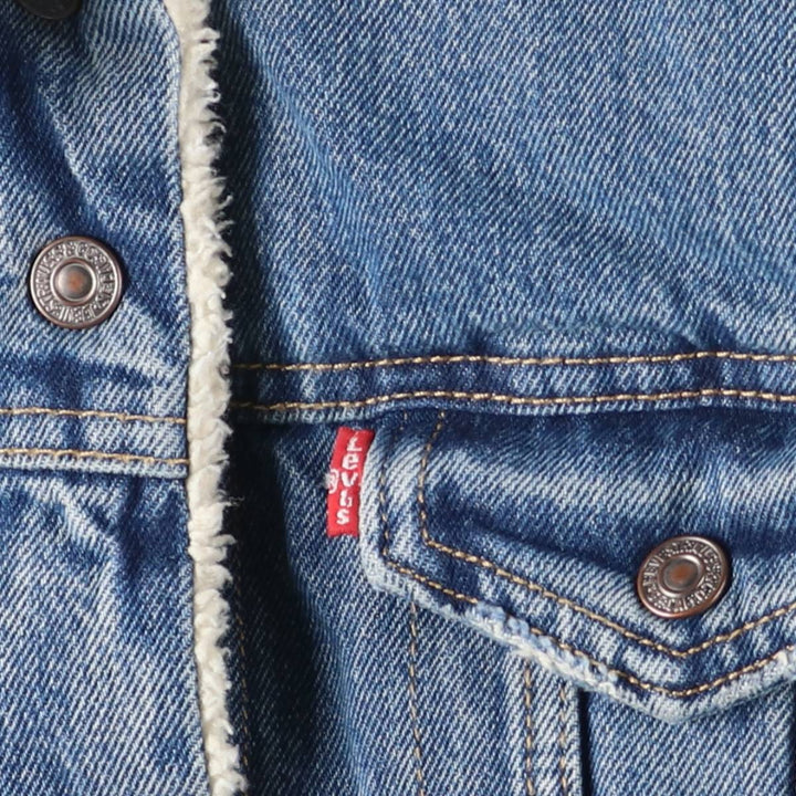 Levi's padded denim jacket, women's size M cotton blue type Vintage Second Hand