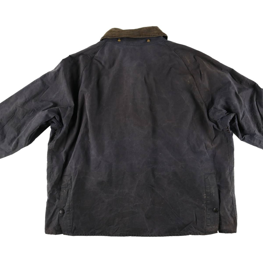 Barbour Bedale (old 3-warrant) waxed cotton oiled jacket, made in England, men's size XL, vintage. cotton navy blue type Vintage Second Hand