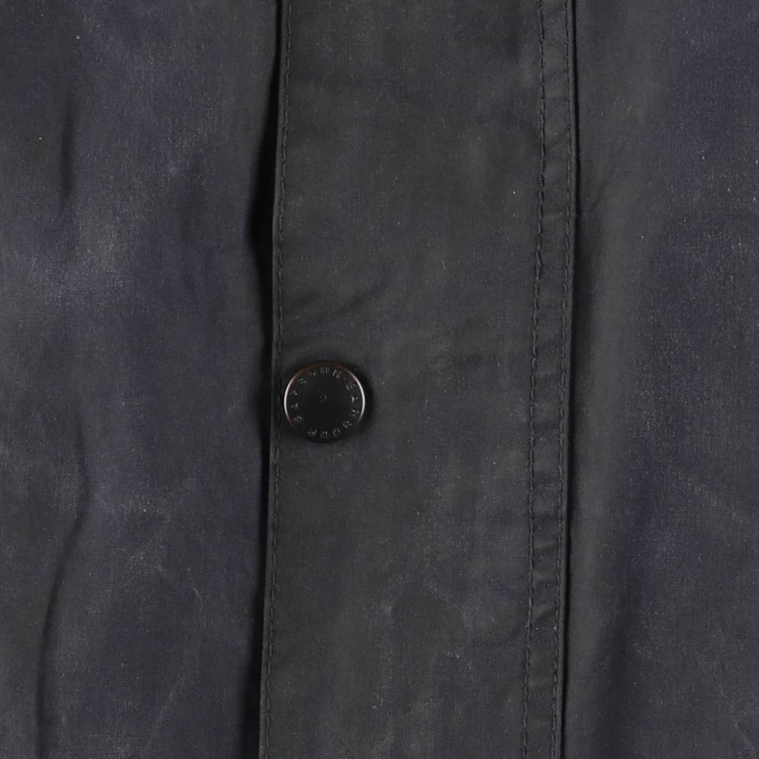 Barbour Bedale (old 3-warrant) waxed cotton oiled jacket, made in England, men's size XL, vintage. cotton navy blue type Vintage Second Hand