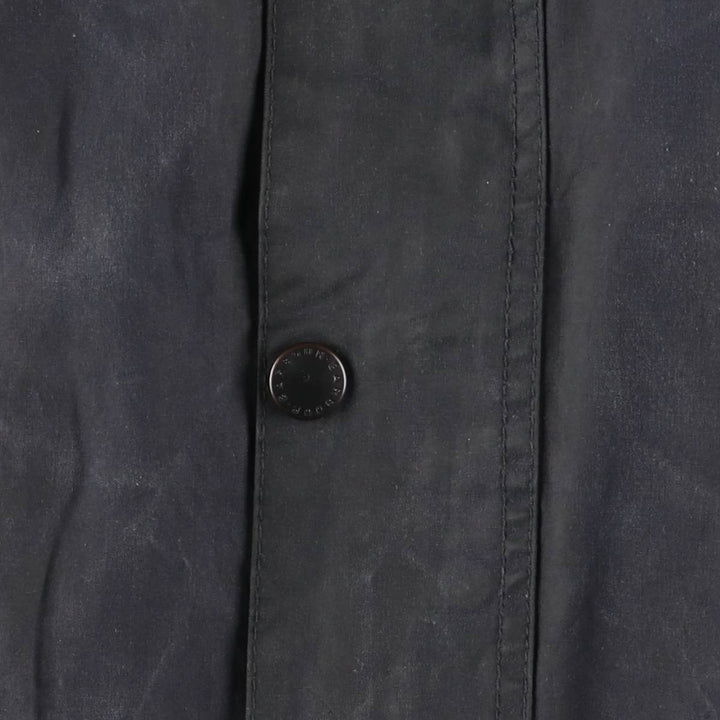 Barbour Bedale (old 3-warrant) waxed cotton oiled jacket, made in England, men's size XL, vintage. cotton navy blue type Vintage Second Hand
