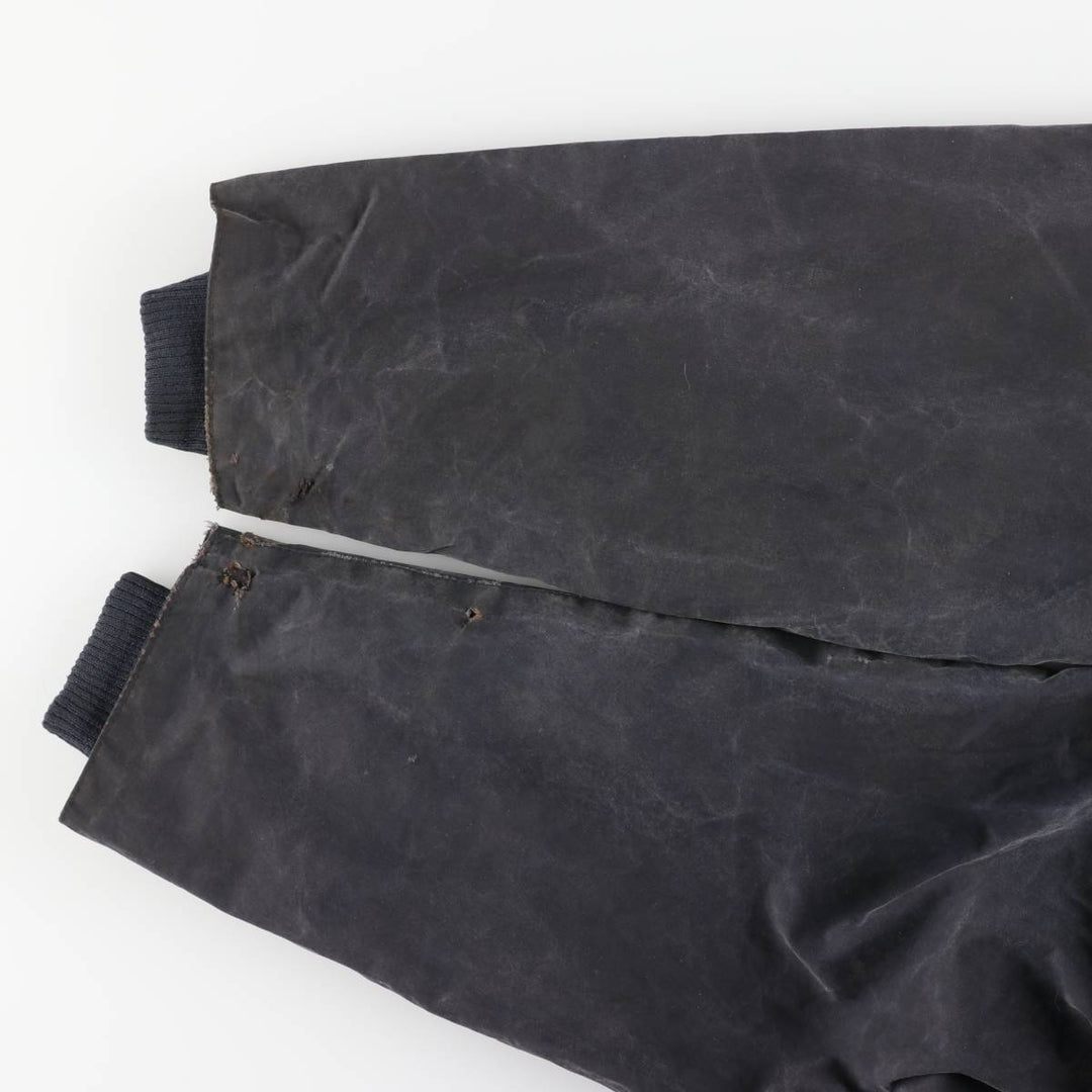 Barbour Bedale (old 3-warrant) waxed cotton oiled jacket, made in England, men's size XL, vintage. cotton navy blue type Vintage Second Hand