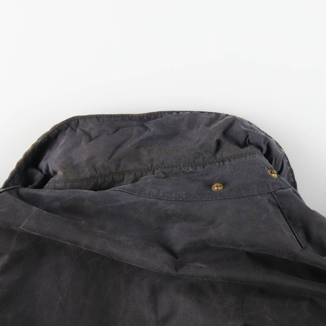 Barbour Bedale (old 3-warrant) waxed cotton oiled jacket, made in England, men's size XL, vintage. cotton navy blue type Vintage Second Hand