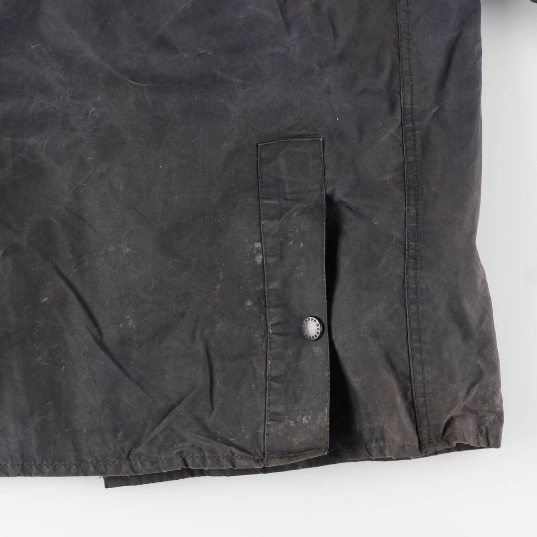 Barbour Bedale (old 3-warrant) waxed cotton oiled jacket, made in England, men's size XL, vintage. cotton navy blue type Vintage Second Hand