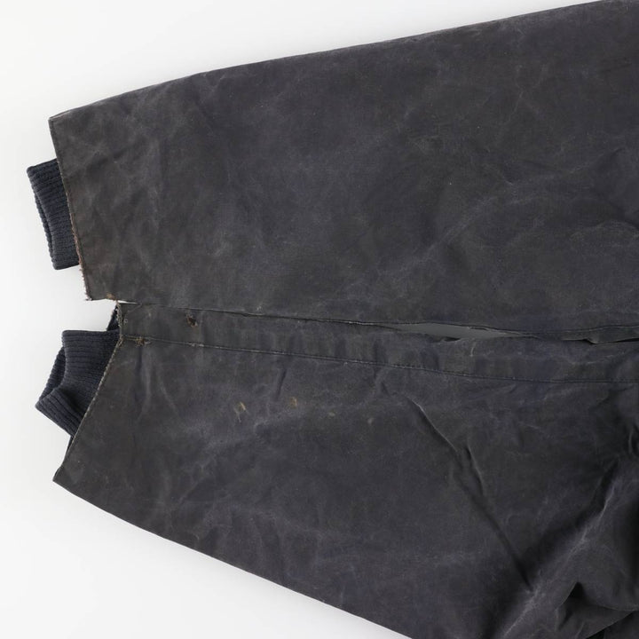 Barbour Bedale (old 3-warrant) waxed cotton oiled jacket, made in England, men's size XL, vintage. cotton navy blue type Vintage Second Hand