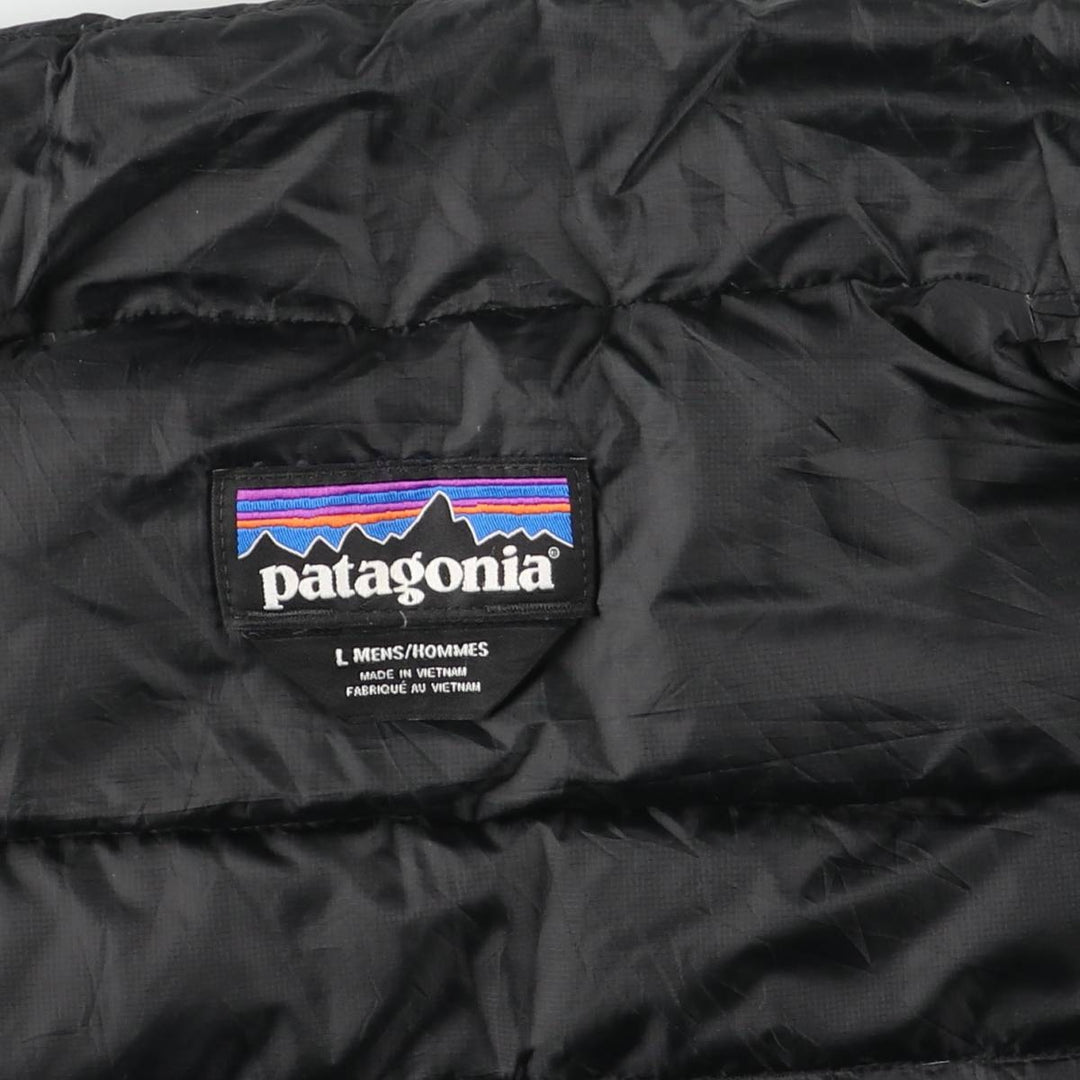 Patagonia 28387FA15 Down Jacket, Men's Size L (approx.) polyester black type Vintage Second Hand