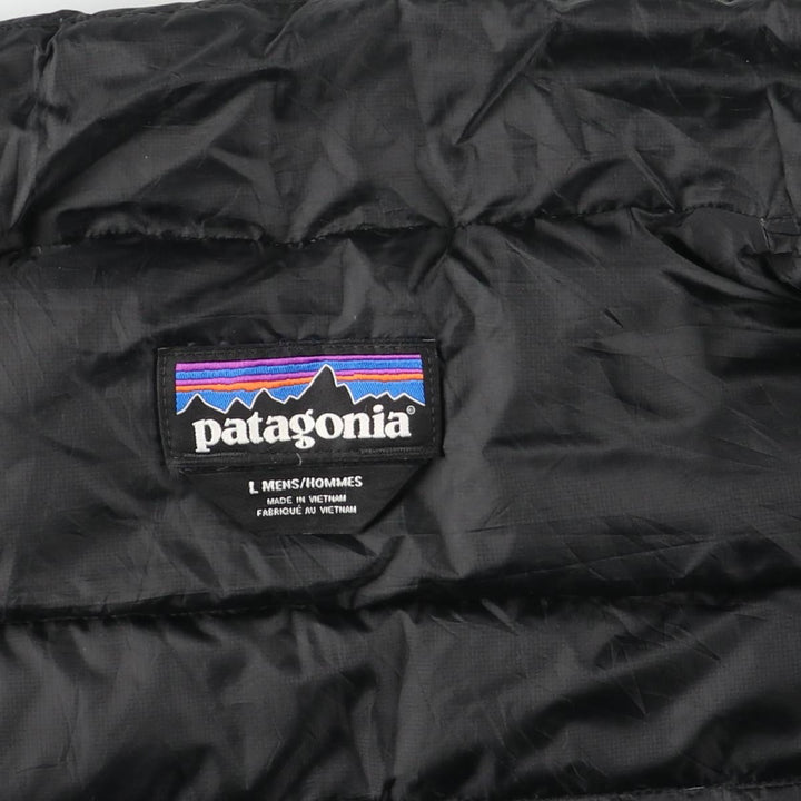 Patagonia 28387FA15 Down Jacket, Men's Size L (approx.) polyester black type Vintage Second Hand