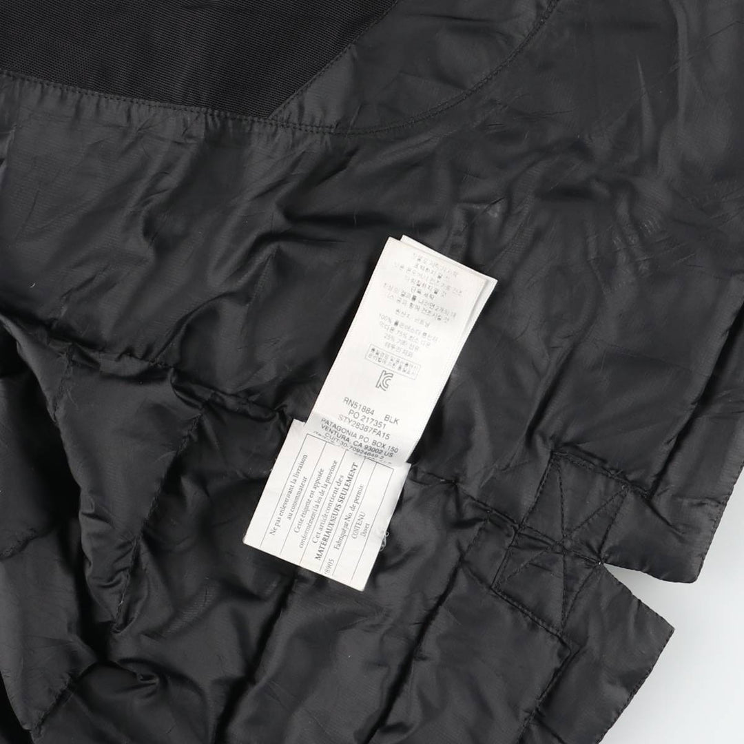 Patagonia 28387FA15 Down Jacket, Men's Size L (approx.) polyester black type Vintage Second Hand