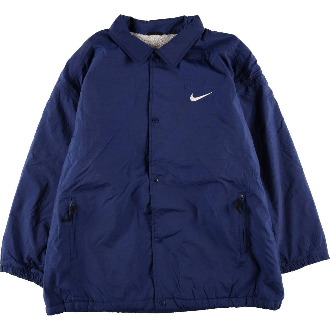 90'S Nike NIKE Nylon Jacket Men's XL Size Vintage Nylon navy blue type Vintage Second Hand