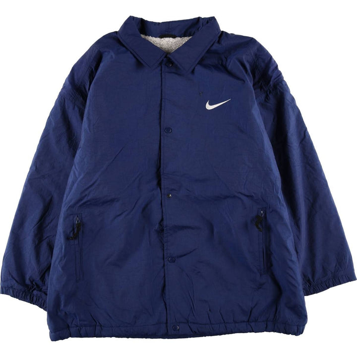 90'S Nike NIKE Nylon Jacket Men's XL Size Vintage Nylon navy blue type Vintage Second Hand