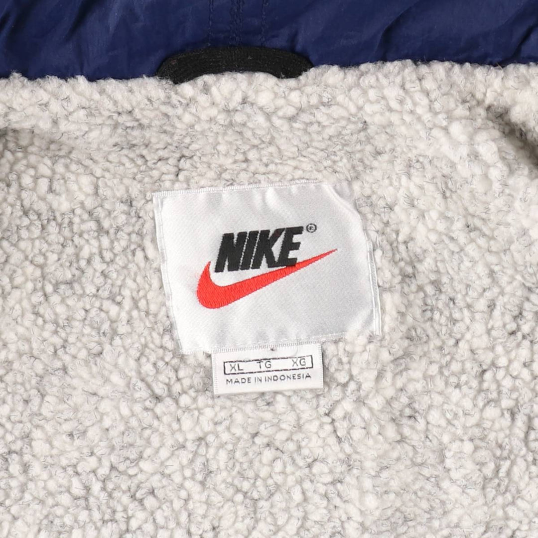 90'S Nike NIKE Nylon Jacket Men's XL Size Vintage Nylon navy blue type Vintage Second Hand