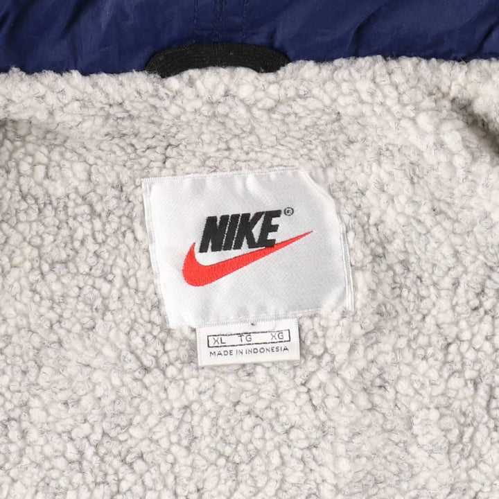 90'S Nike NIKE Nylon Jacket Men's XL Size Vintage Nylon navy blue type Vintage Second Hand