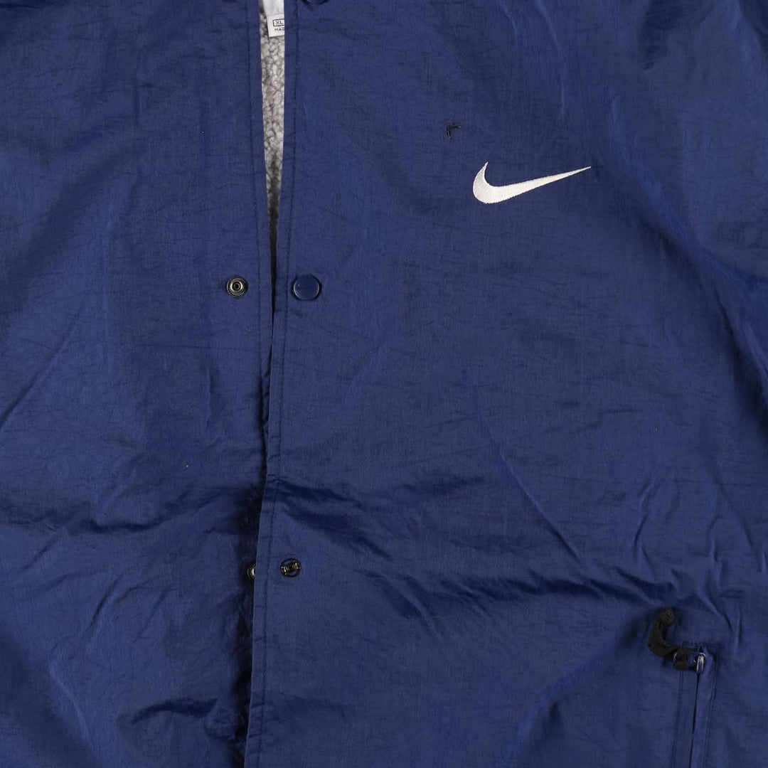 90'S Nike NIKE Nylon Jacket Men's XL Size Vintage Nylon navy blue type Vintage Second Hand