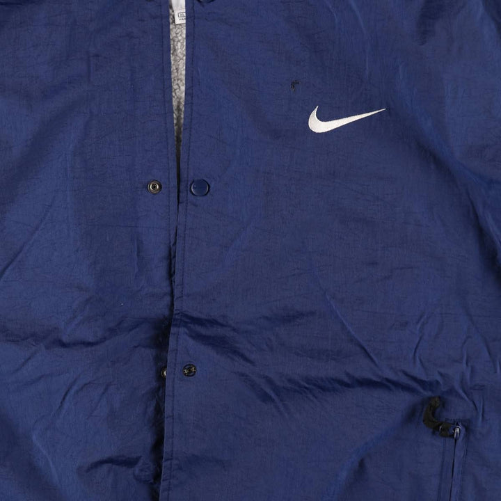 90'S Nike NIKE Nylon Jacket Men's XL Size Vintage Nylon navy blue type Vintage Second Hand
