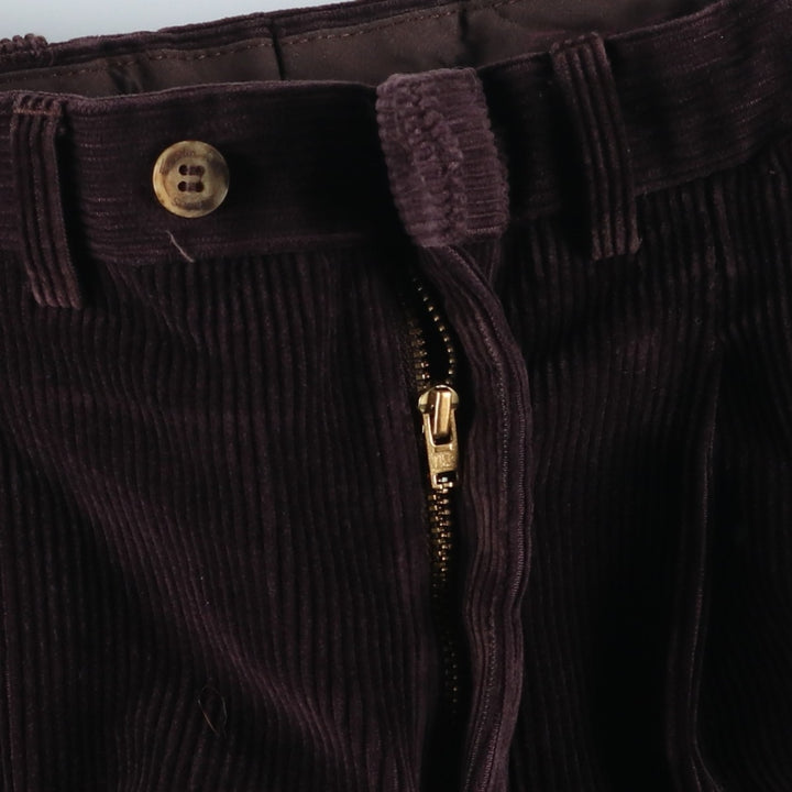 Emidio Tucci Two-pleat Corduroy Pants, Men's, Size W33 cotton brown type Vintage Second Hand