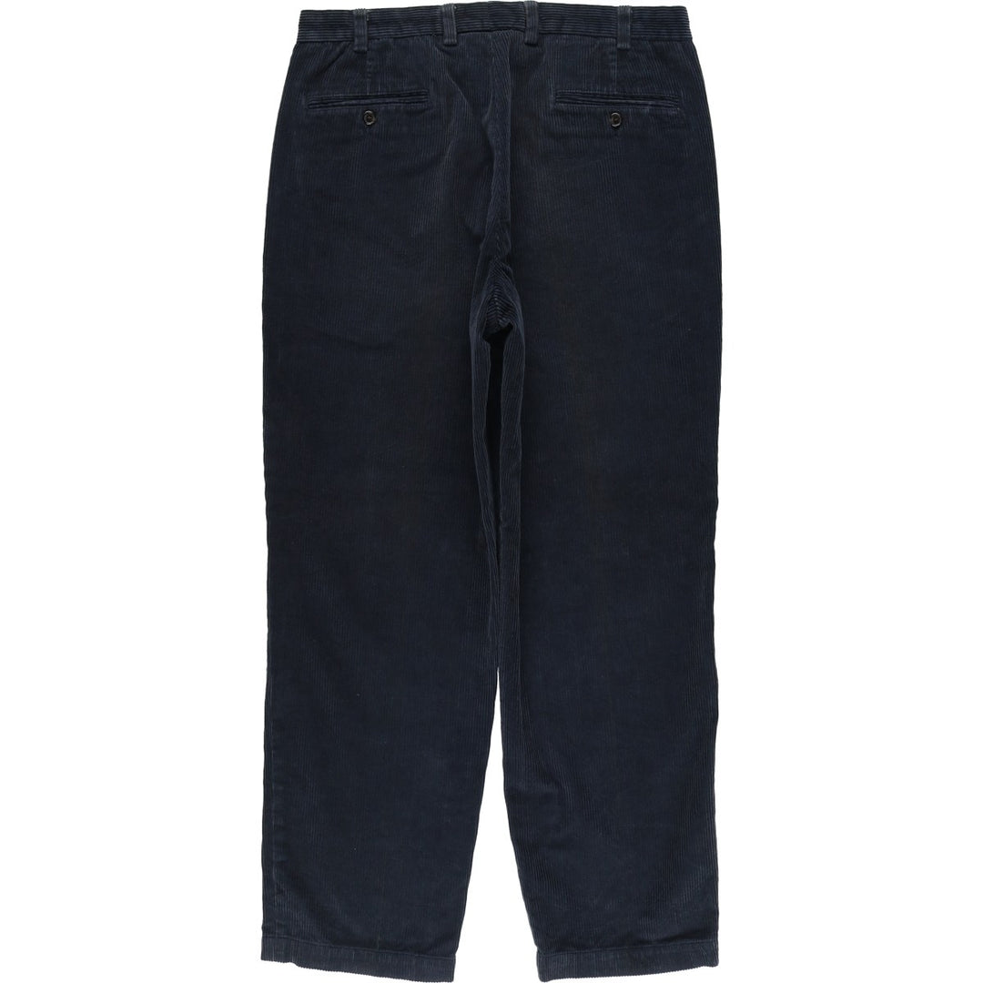 Brooks Brothers HUDSON Corduroy Pants for Men, Size W34 cotton navy blue type Vintage Second Hand