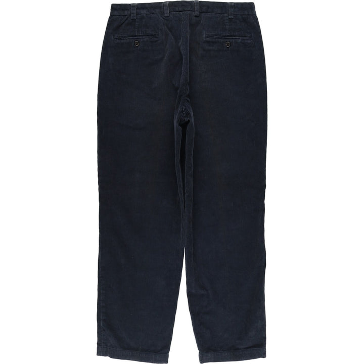Brooks Brothers HUDSON Corduroy Pants for Men, Size W34 cotton navy blue type Vintage Second Hand