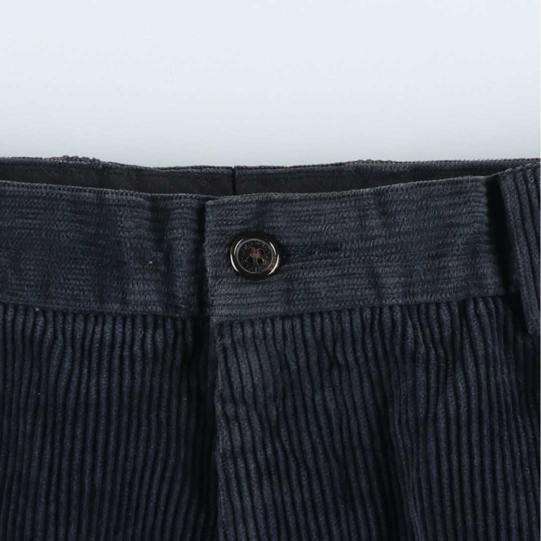 Brooks Brothers HUDSON Corduroy Pants for Men, Size W34 cotton navy blue type Vintage Second Hand