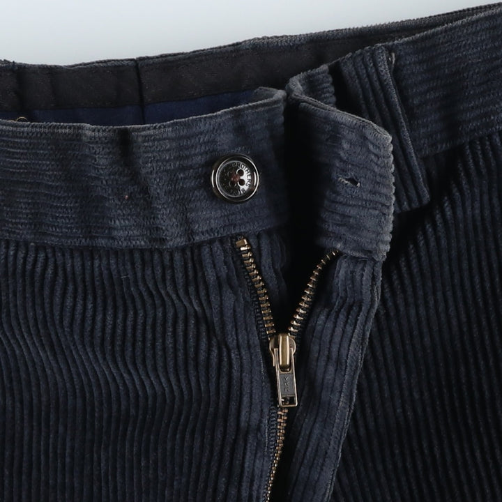 Brooks Brothers HUDSON Corduroy Pants for Men, Size W34 cotton navy blue type Vintage Second Hand