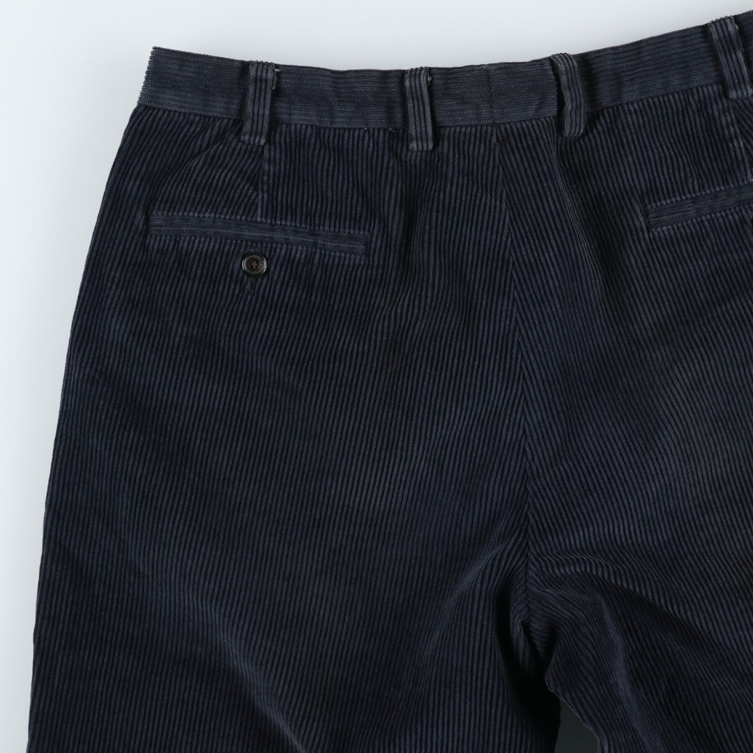 Brooks Brothers HUDSON Corduroy Pants for Men, Size W34 cotton navy blue type Vintage Second Hand