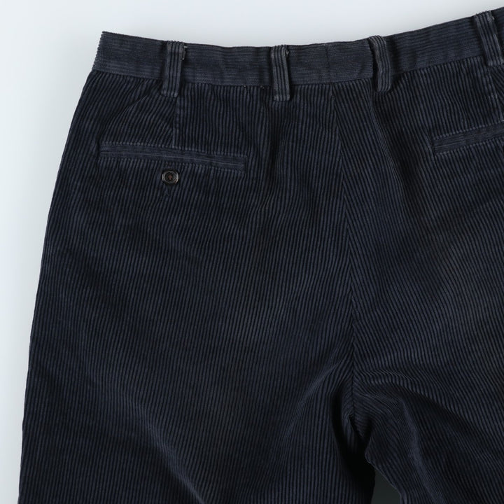 Brooks Brothers HUDSON Corduroy Pants for Men, Size W34 cotton navy blue type Vintage Second Hand