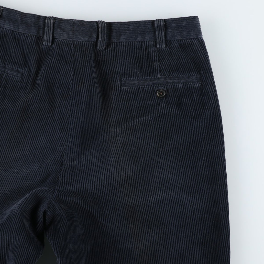 Brooks Brothers HUDSON Corduroy Pants for Men, Size W34 cotton navy blue type Vintage Second Hand